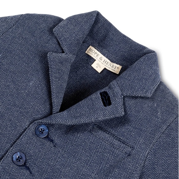 Jacquard organic cotton blazer and shorts matching set - Picture 7 of 10